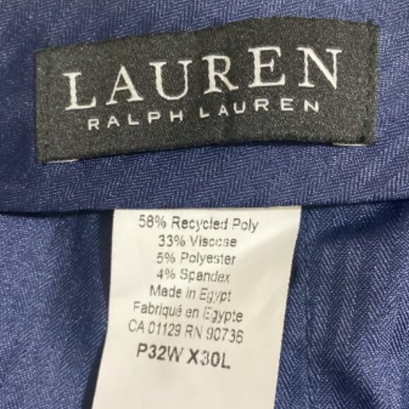 NWOT POLO RALPH LAUREN Men's Black Label Dress Pants w Cuffs Size 32x30 - Picture 4 of 8